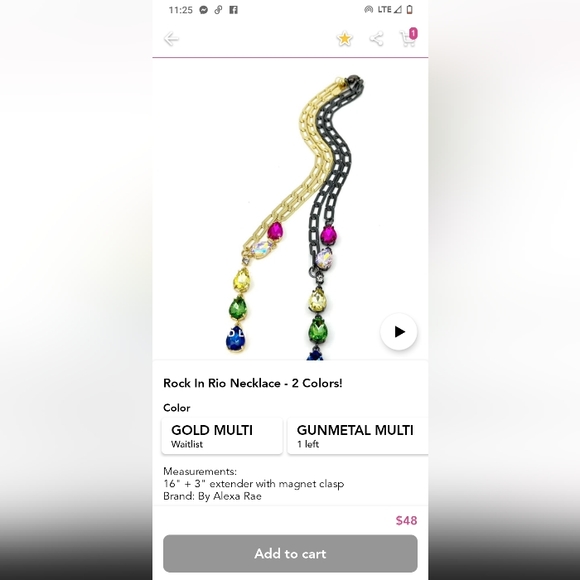 Gold/ multi by Alexa Rea Rock in Rio - Picture 2 of 3